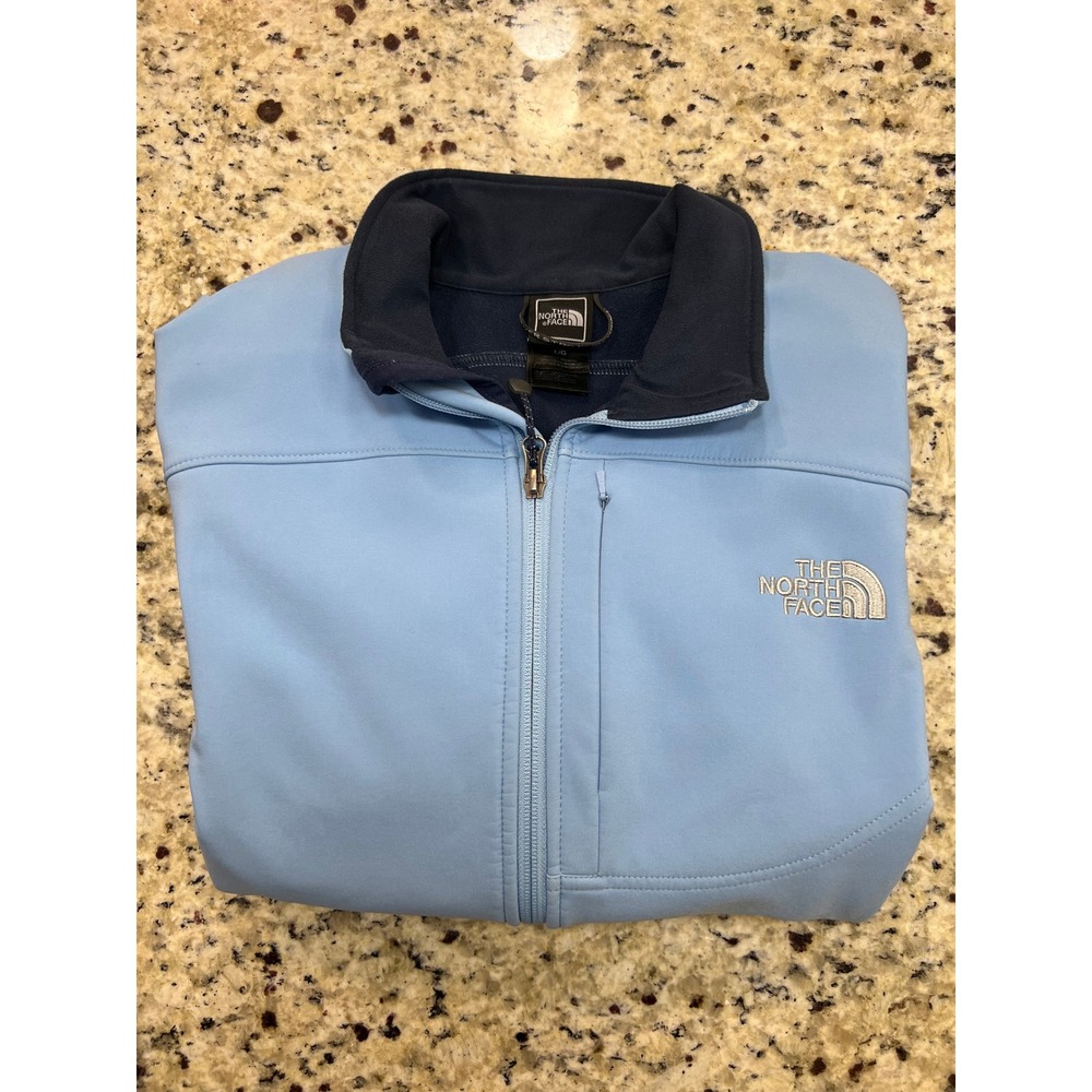 The North Face Womens Apex Bionic Softshell Jacket Light Blue Full Zip Large - Picture 4 of 11